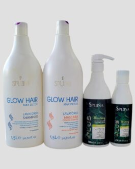 KIT GLOW HAIR + 1 BRUSHING 500mL + 1 BRUSHING 250mL
