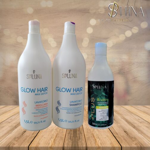 KIT GLOW HAIR + 1 BRUSHING 500mL