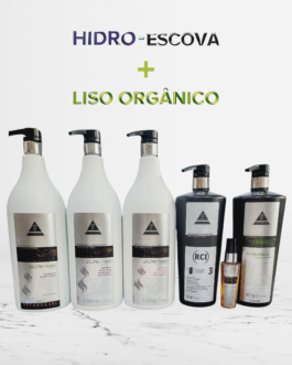 Kit Profissional : Liso Orgânico + Hidro-Escova