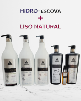 Kit Profissional : Liso Natural + Hidro-Escova
