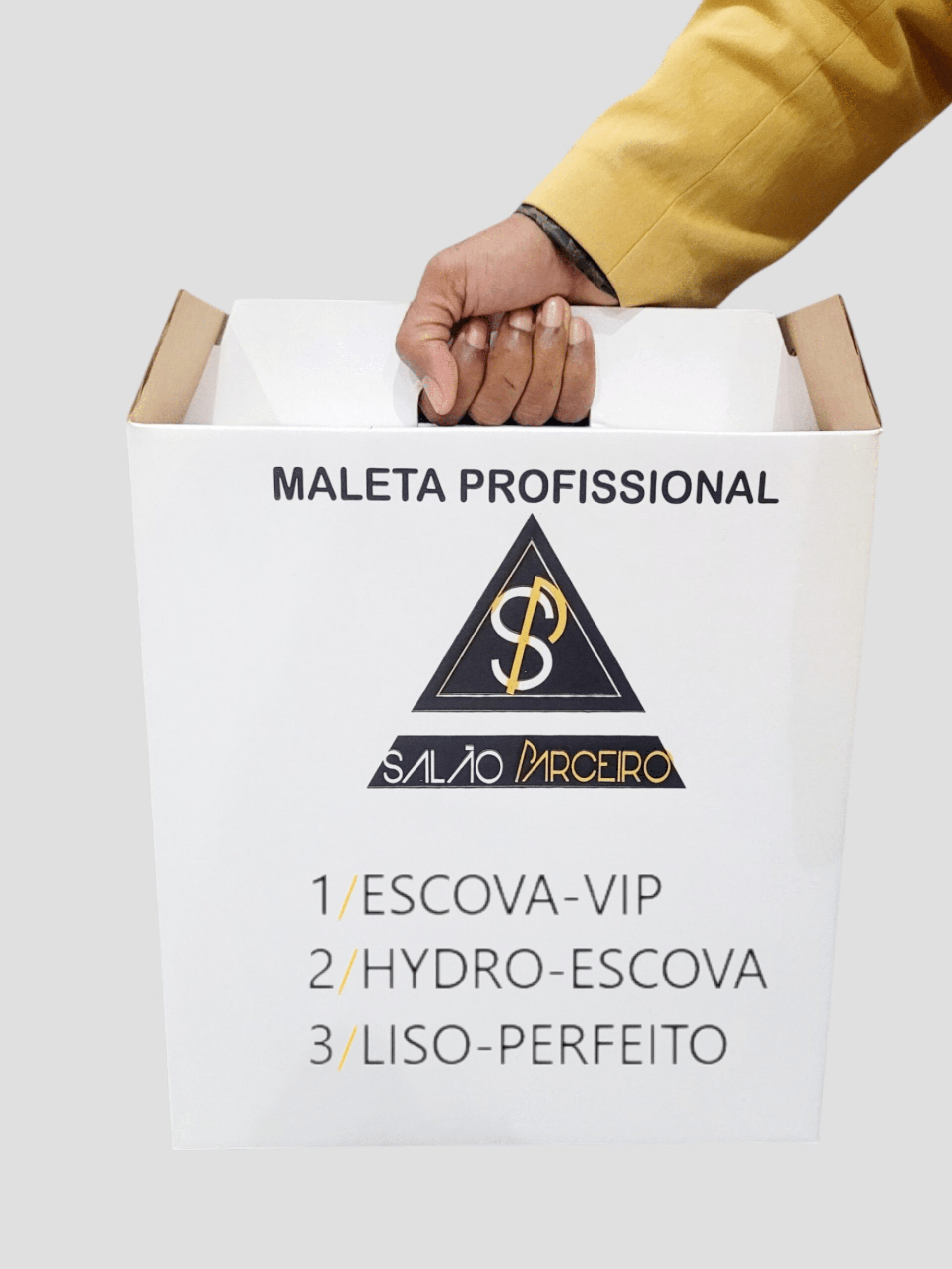 MALETA PROFISSIONAL :  Escova Vip + Hidro-Escova + Liso Perfeito