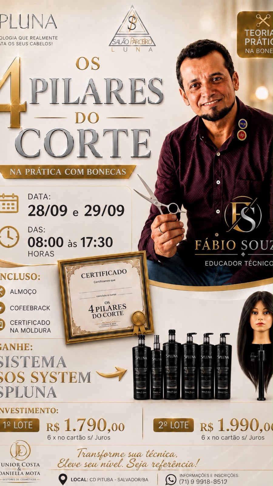 Curso – “Os 4 Pilares do Corte”  – 28.09 e 29.09.2026