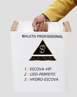 MALETA PROFISSIONAL : Escova Vip + Hidro-Escova + Liso Perfeito